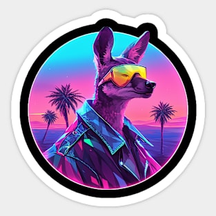 cool kangaroo Sticker